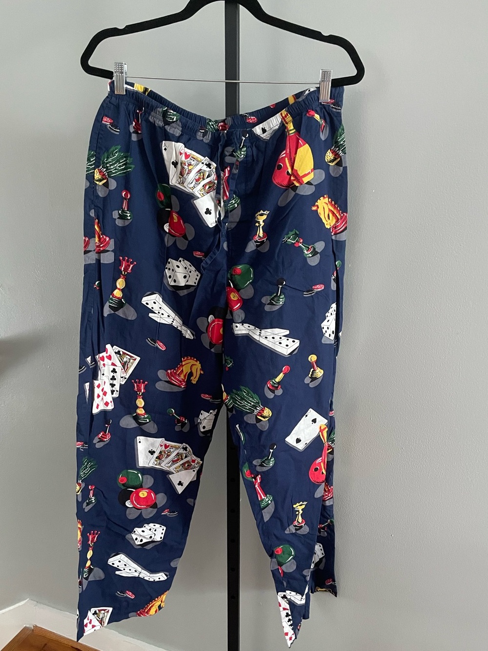 Nick & Nora Gambling Game Print Lounge Pajama Pants Size Large